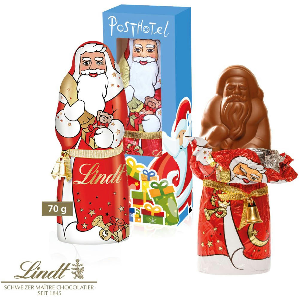 LINDT Weihnachtsmann mit Glöckchen, 70g