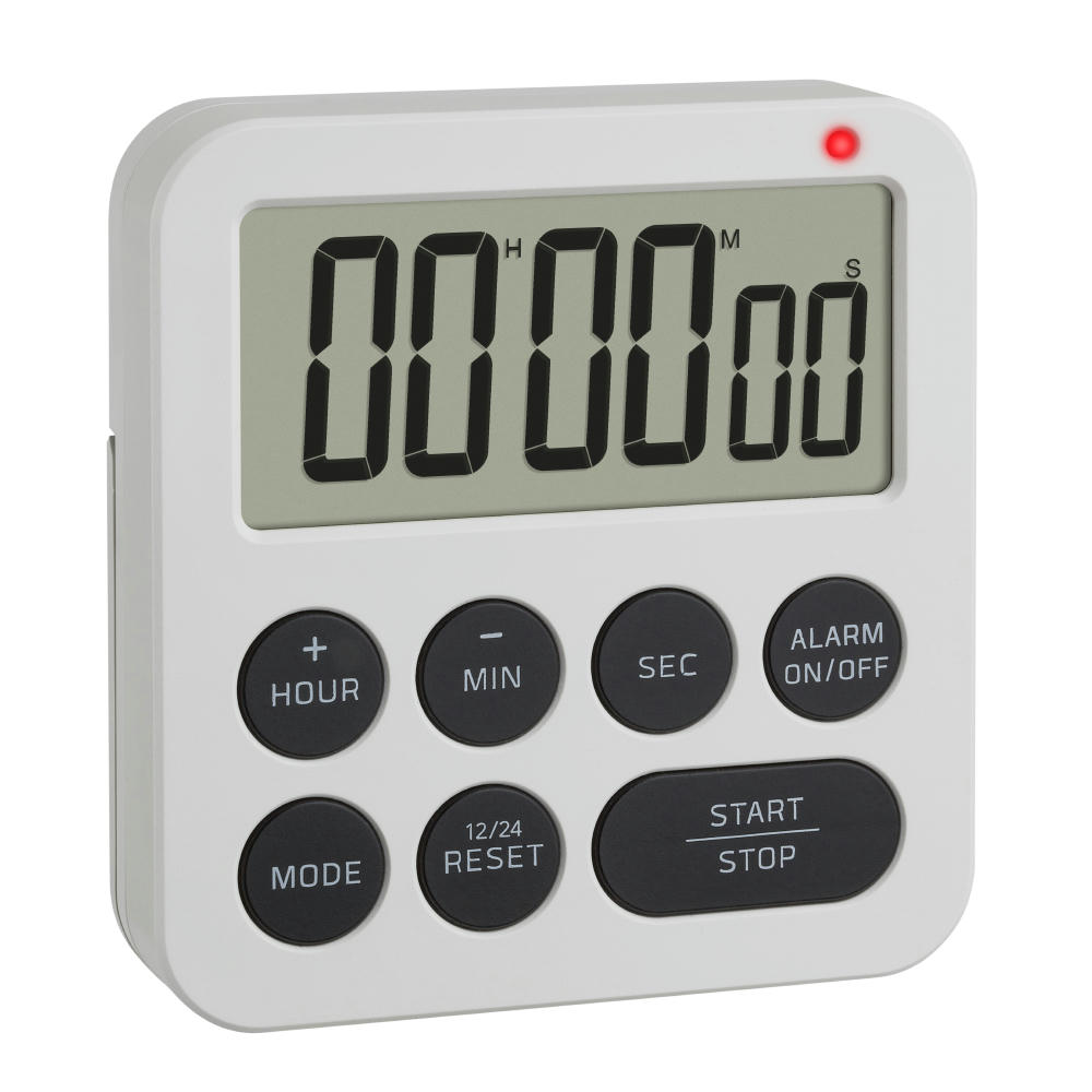 TFA Digitaler Timer mit Stoppuhr und Wecker