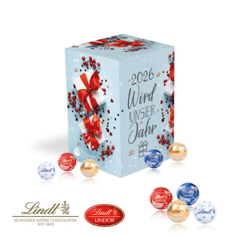 Adventskalender Cube "XL" mit Lindt Schokolade
