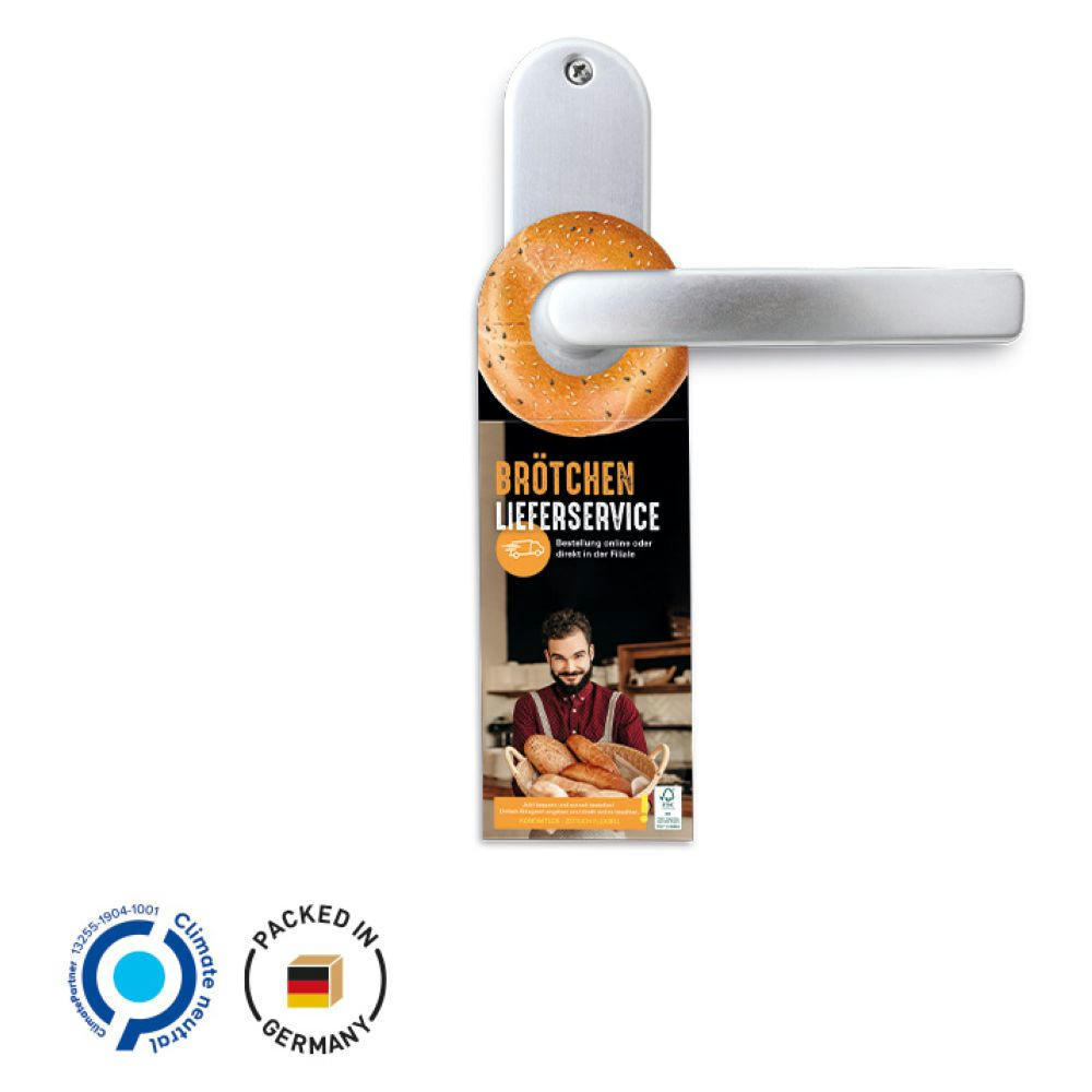 Werbeanhänger, verschiedene Füllvarianten