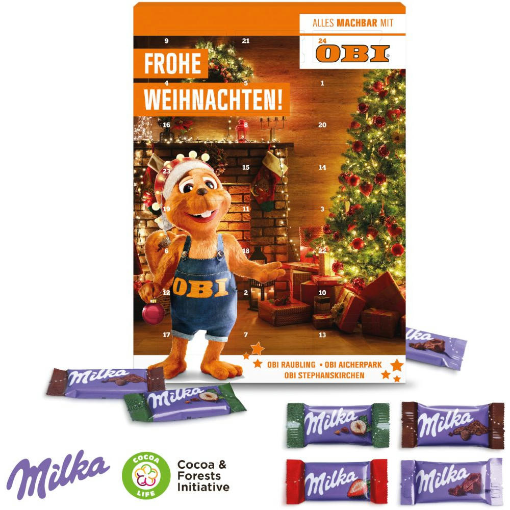 MILKA Wand-Adventskalender