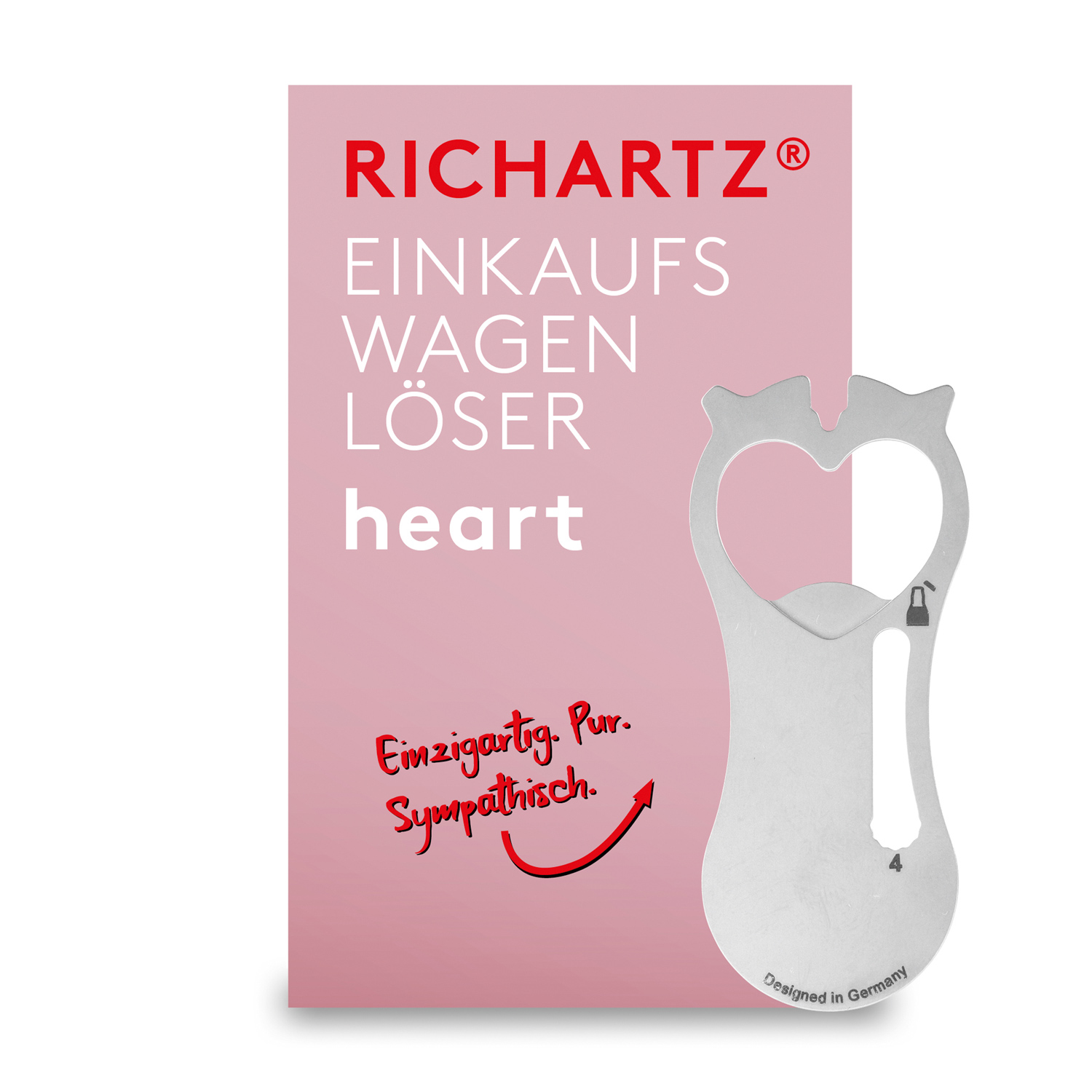 RICHARTZ Einkaufswagenlöser "Heart"