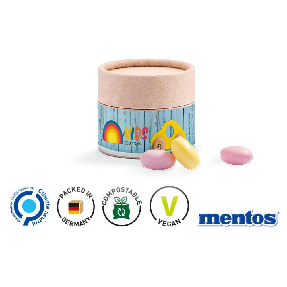 Papierdose Eco Mini, verschiedene Füllvarianten