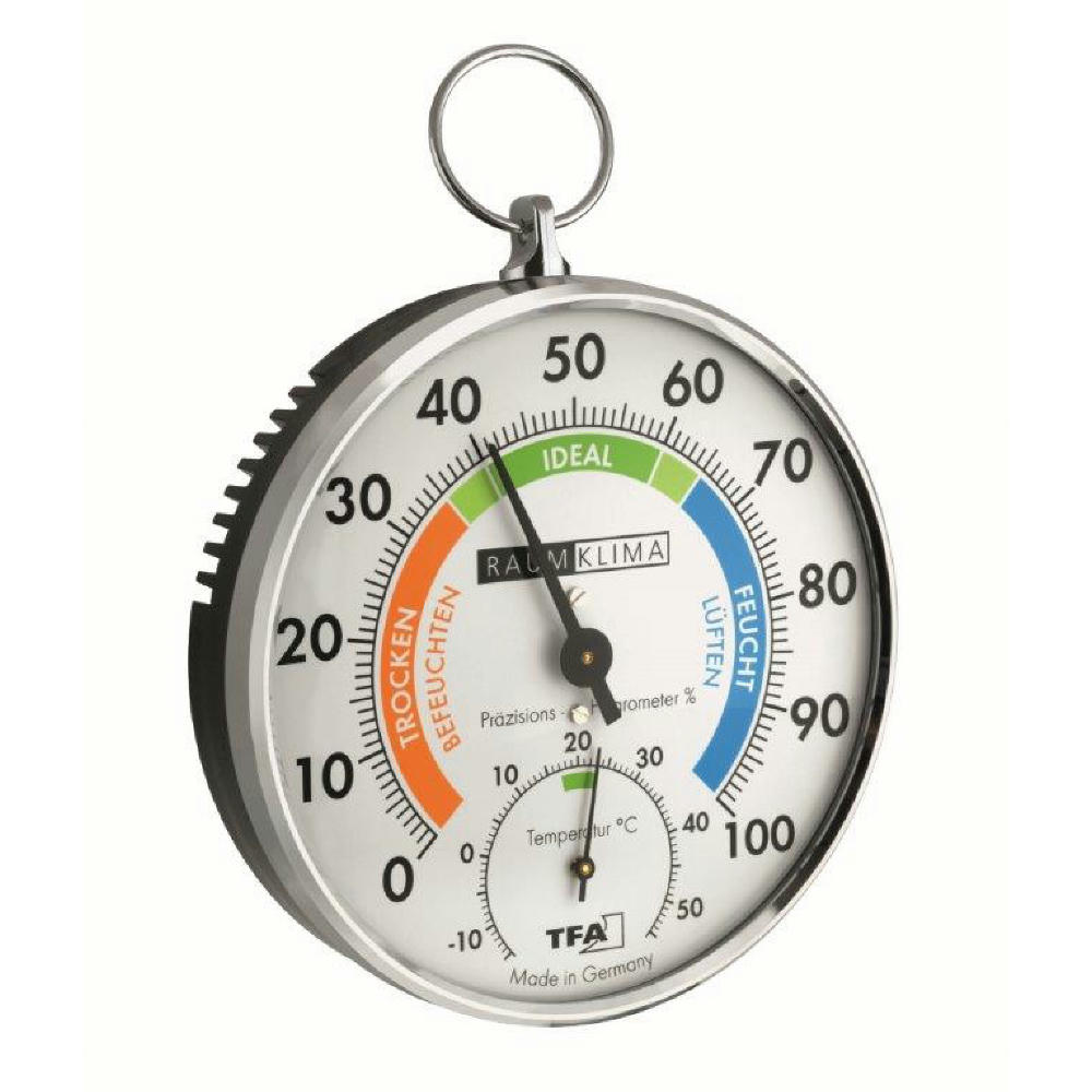 TFA analoges Thermo-Hygrometer mit Metallring